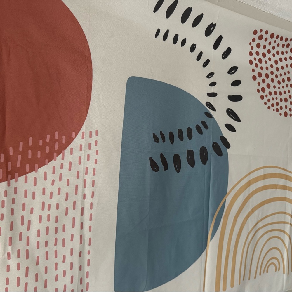 Abstract Multicolor Wall Tapestry - Picture 4 of 4